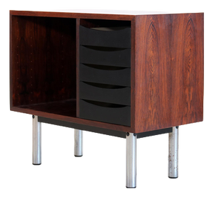Danish Rosewood Record Player Cabinet, 1960s