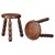 French Beech Stools in the style of Charles Dudouyt, 1940s, Set of 2 For Sale - Image 9 of 9