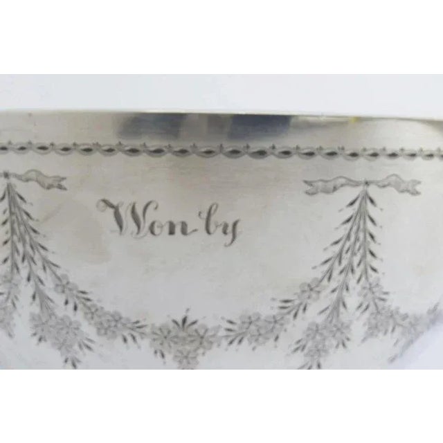 1900 - 1909 Sterling Silver Trophy Bowl by Frank Smith, Massachusetts c 1908 For Sale - Image 5 of 10