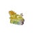 Chinese Chinese Orange Yellow Crystal Glass Dragon W Ball on Wave Figure For Sale - Image 3 of 5