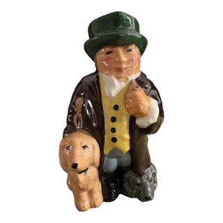 Vintage Roy Kirkham Pottery Toby Mug "Man With Dog", 20th Century For Sale