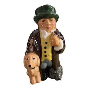 Vintage Roy Kirkham Pottery Toby Mug "Man With Dog", 20th Century