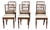 Set of Six Italian 1800s Walnut Dining Room Chairs with Spindle Shaped Backs For Sale