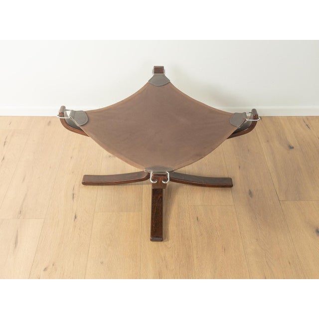 Set of Vintage Falcon Armchair and Footstool by Sigurd Ressell for Vatne Møbler, 1970s For Sale - Image 10 of 14