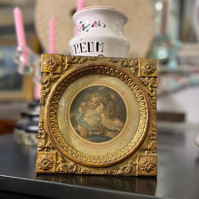 Watercolor engraving “The Calmady Children,” after an original by Sir Thomas Lawrence, late 19th century – England...