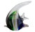 Hand Blown Large Heavy Murano Style Glass Fish figurine sculpture in mint condition. Measures about 7.5" Tall by 8.5" Long...