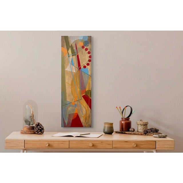 Early 21st Century He Opened His Hand and I Put My Stories in to It by Amy Hutcheson | Oil on wood Cradle Abstract geometric shapes For Sale - Image 5 of 5