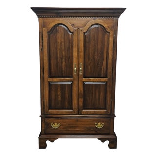 1980s Vintage Solid Wood Armoire/Wardrobe For Sale