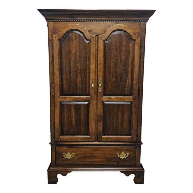 1980s Vintage Solid Wood Armoire/Wardrobe For Sale
