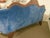 Antique Victorian Eastlake Tufted Blue Velvet Walnut Parlor Settee Sofa For Sale In Portland, OR - Image 6 of 9