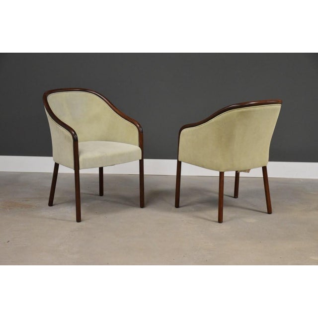 Brickel Associates 1970s Ward Bennett for Brickel Associates Banker Chairs - Set of 4 For Sale - Image 4 of 10