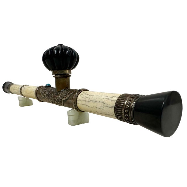 Early 20th Century Antique Chinese Opium Pipe, Late Qing Dynasty, Handcrafted Art For Sale In Los Angeles - Image 6 of 12