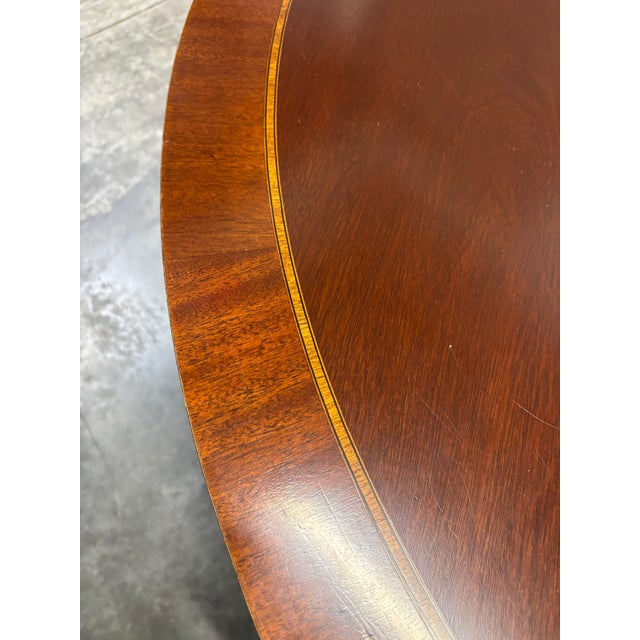 Late 20th Century Mahogany Round Dining Table by Councill Furniture For Sale In Chicago - Image 6 of 12