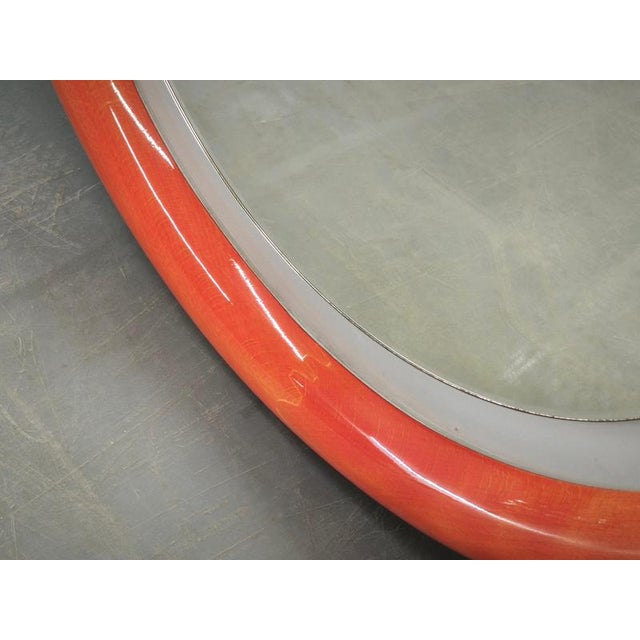 Italian Space Age Illuminated Round Wall Mirror, 1970s For Sale - Image 9 of 13