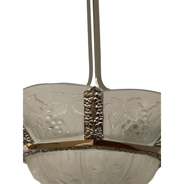 Art Deco Noverdy Ceiling Lamp, 1930 For Sale - Image 11 of 16