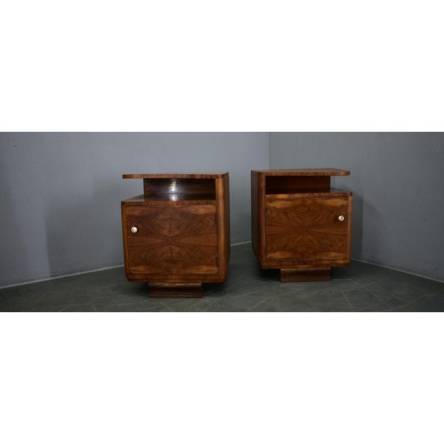 Art Deco Bedside Tables, Czechoslovakia, 1939, Set of 2 For Sale - Image 4 of 18