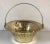 Metal Vintage Brass Basket With Handle For Sale - Image 7 of 7