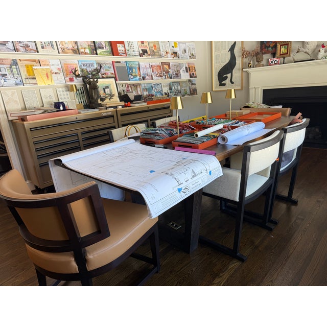 Contemporary Custom Camerich Dining Room Chairs [4] For Sale - Image 3 of 14