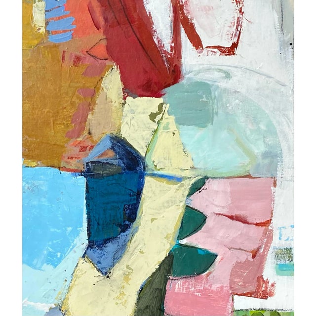 Abstract "The Next Time We'll Build a Lighthouse" Contemporary Original Abstract Mixed-Media Painting by Gina Cochran For Sale - Image 3 of 5