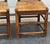 1940s Antique Charles Dudouyt Style Rush Seat Target Dining Chairs a Set of 2 For Sale - Image 5 of 12