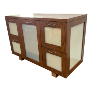 Bespoke Opaque Glass Filing Cabinet/Sideboard