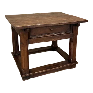 Early 19th Century Rustic Dutch Oak Side Table