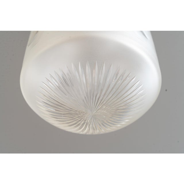 Late 19th Century Historistic Brass Ceiling Lamp with Cut Glass Shade, Vienna, Austria, 1890s For Sale - Image 5 of 18