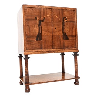 Art Deco Swedish Cabinet, 1930s For Sale