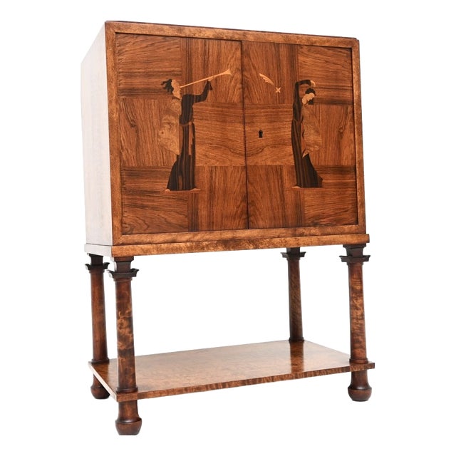 Art Deco Swedish Cabinet, 1930s For Sale