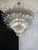 Transparent Murano Palmette Ceiling Light on Three Levels, 104 Trasparent Glasses For Sale - Image 8 of 12