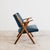 Vintage Lounge Chair in Wood and Blue Skai from Dal Vera, 1950s For Sale - Image 13 of 16