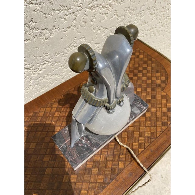 Art Deco Lamp from Pierrot and Pierrette For Sale - Image 8 of 13