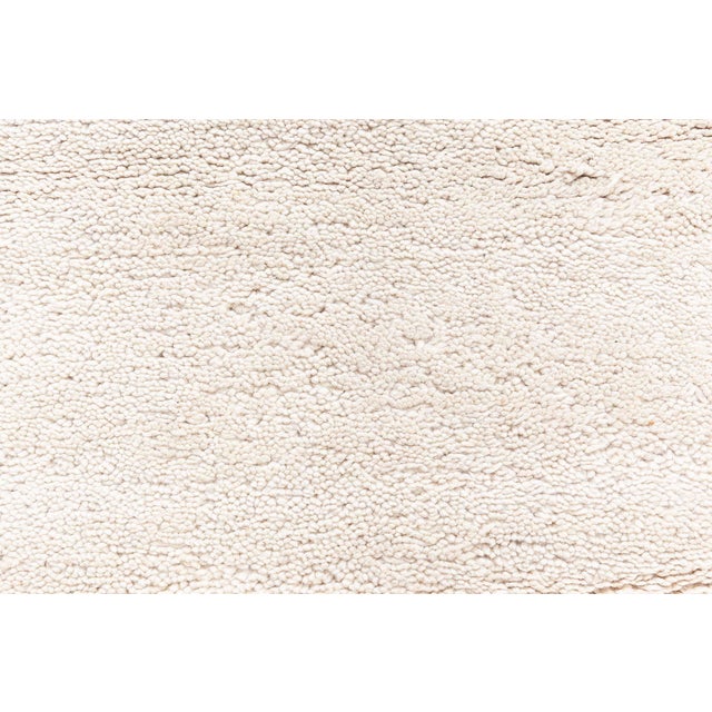 Doris Leslie Blau Midcentury Moroccan Natural Undyed Wool Rug For Sale - Image 4 of 9
