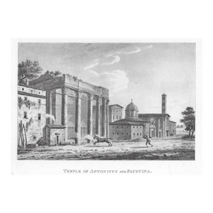 1798 Temple of Antoninus & Fautsina Engraving