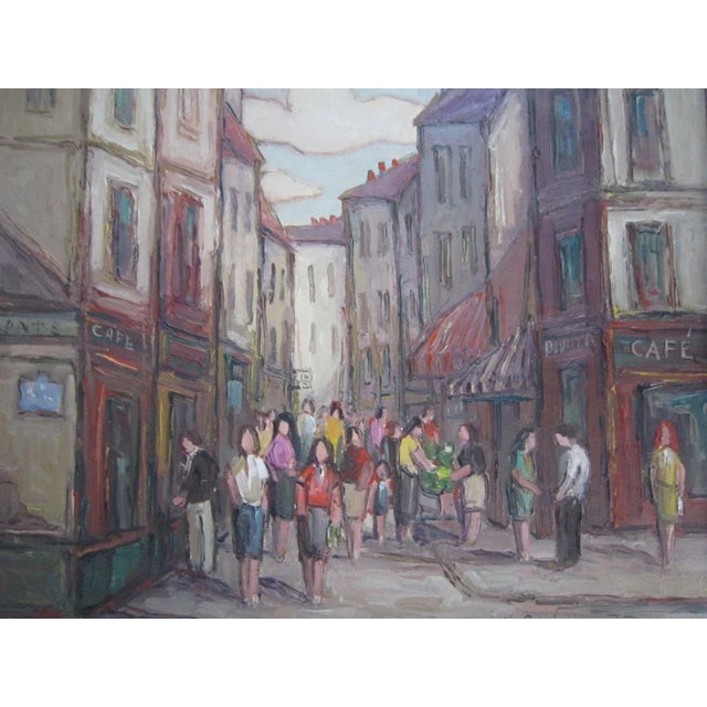 1970s French Cityscape Painting, Signed A. Wein 77 For Sale - Image 5 of 5