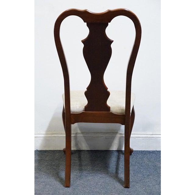 Bassett Furniture Solid Cherry Traditional Queen Anne Style Dining Side Chair 4270-595 For Sale In Kansas City - Image 6 of 11