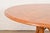 Guy Chaddock English Country Rustic Oak Pedestal Extension Dining Table With Patchwork Parquet Top, Newly Refinished For Sale - Image 11 of 15