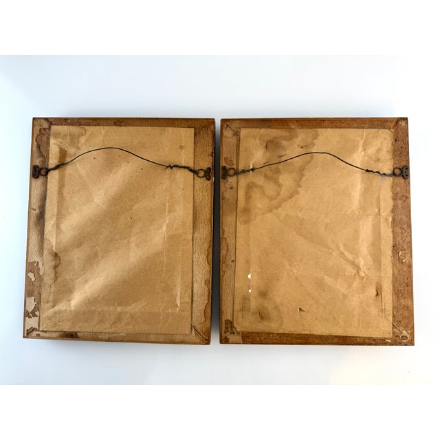 Yellow Mid Century Paris Street Scene Watercolor, a Pair For Sale - Image 8 of 8