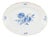 20th Century Porcelain Oval Dish with Blue Floral Motifs by Meissen, Germany For Sale