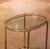 Mid-Century French Brass Oval Bar Cart With Bottle Holder and Glass Shelf For Sale - Image 4 of 7