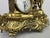 Vintage French Ornate Quartz Mantel Clock with Horse Figure For Sale - Image 11 of 16