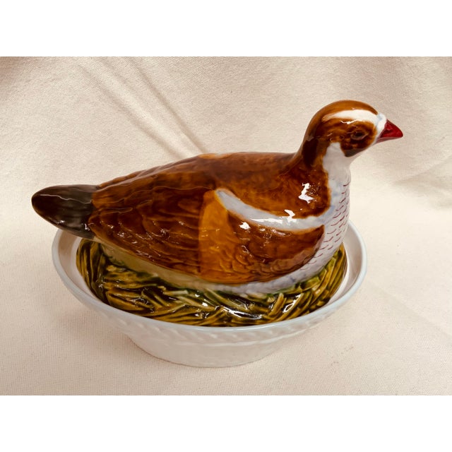 1950s Magnificent Portuguese Game Bird Tureen - Museum Quality, C. 1950 For Sale - Image 5 of 12