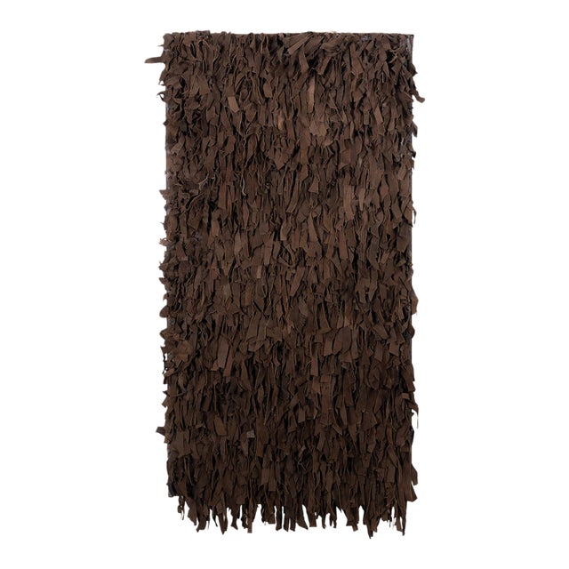 Sueded Leather Wall Hanging, 1950's For Sale