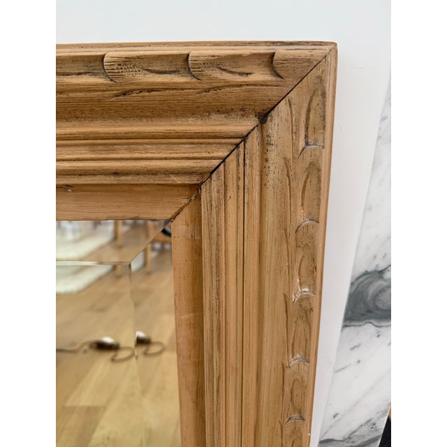 Traditional Hand Carved Wood Mirror. For Sale - Image 3 of 6