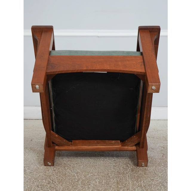 Stickley Mission Cherry Morris Chair For Sale - Image 15 of 18