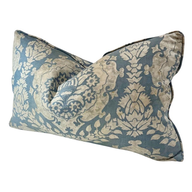 Textile Vintage Italian Fortuny Pillow For Sale - Image 7 of 7