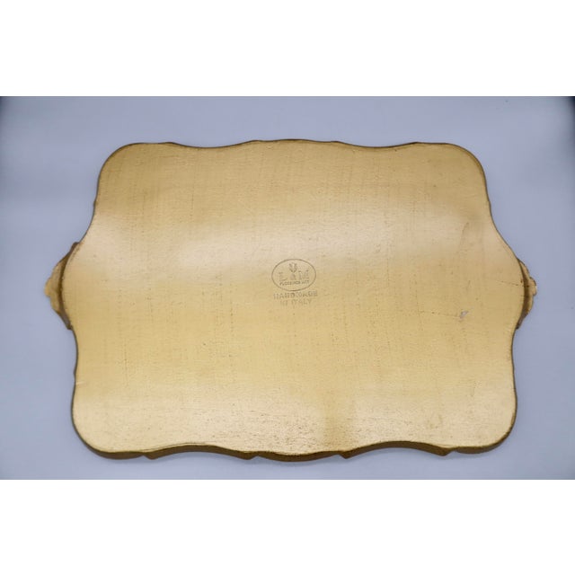Large Italian Florentine Gilt Tray For Sale - Image 4 of 6