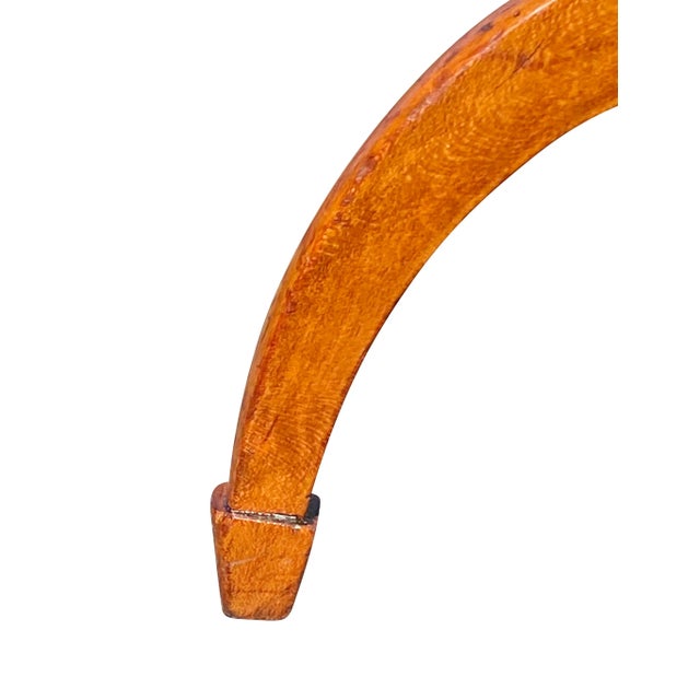 Wood 19th C Antique Federal Period Cherry Candlestand End Table With Ovolo Top For Sale - Image 7 of 11