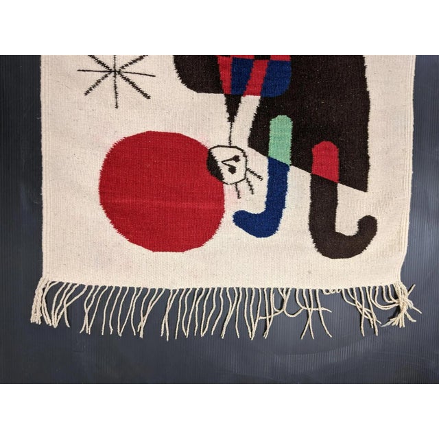 Joan Miró Wool Textile Wall Hanging, Style Joan Miro For Sale - Image 4 of 4