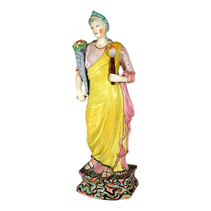 Large-Scale Staffordshire Pottery Pearlware Figure of Ceres (Plenty)